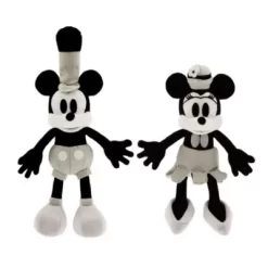 Micky Und Minnie - Steamboat Willie - Disney100 Decades Kollektion - Kuscheltierset
