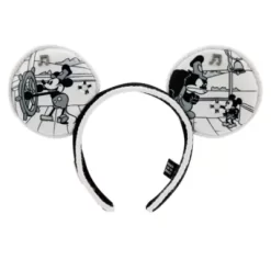 Micky Maus - Steamboat Willie - Disney100 Decades Kollektion - Haarband Mit Ohren Für Erwachsene - 1 Von 10