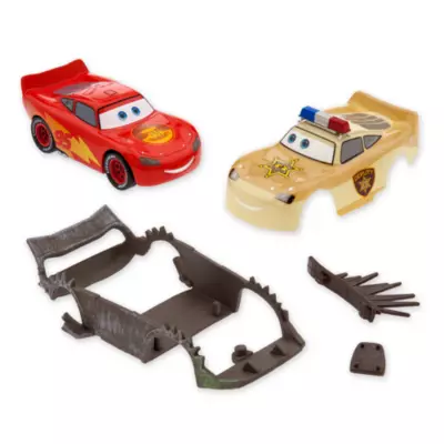 Disney Store - Disney Pixar Cars On The Road - Lightning McQueen - Die Cast-Set 3 Disney Store - Disney Pixar Cars On The Road - Lightning McQueen - Die Cast-Set