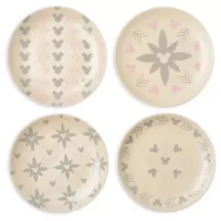Disney Parks - Mickey Mouse Homestead Kollektion - Set Mit 4 Tellern