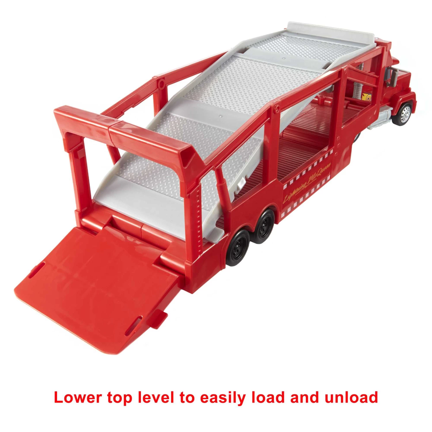 Disney And Pixar Cars Mack Hauler Truck With Ramp, 13-Inch 12-Car Carrier 7 Disney And Pixar Cars Mack Hauler Truck With Ramp, 13-Inch 12-Car Carrier - Image 5