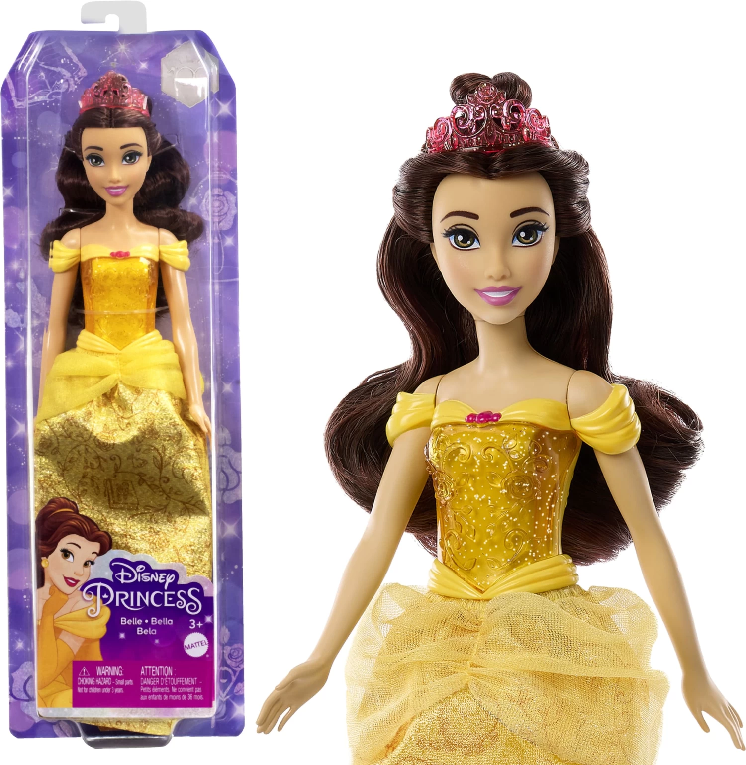 Disney Princess Disney-Princesses Disney-Belle-Poupée, Habillage Et Accessoires 3 Disney Princess Disney-Princesses Disney-Belle-Poupée, Habillage Et Accessoires